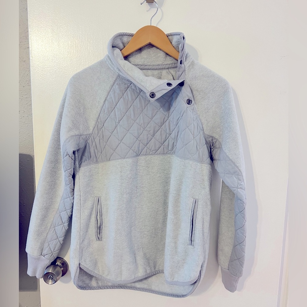 Abercrombie Asymmetrical Snap-Up Fleece